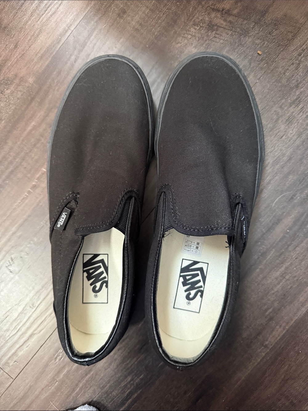 Vans Black Classic Slip on Sneakers